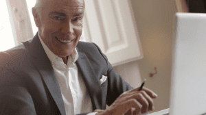 man smiling